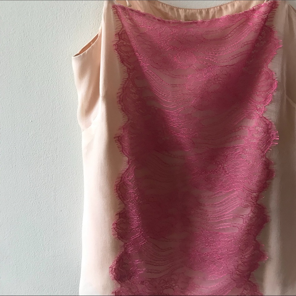 J. Crew Silk Cami With Lace